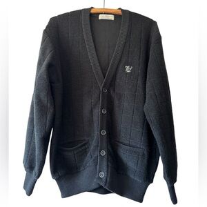 Textured Waffle Box Knit Cardigan Made In Japan Women’s Size Large